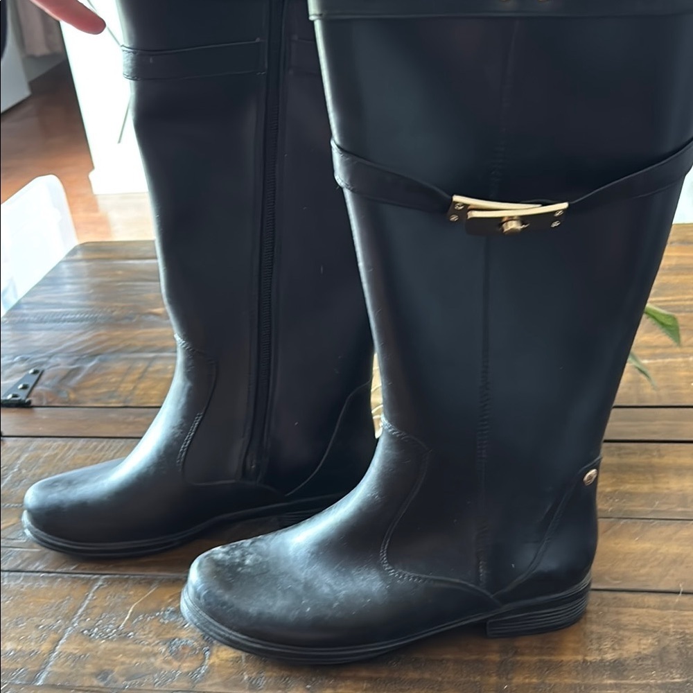 Mi.iM Black Glossy Winter Rain Boots - Picture 9 of 9